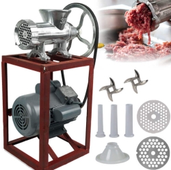 Алуминиева Месомелачка с Електромотор 1500W и Стойка