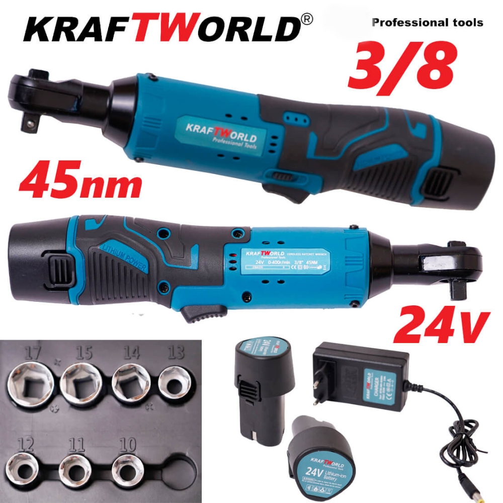 Акумулаторна Ударна Тресчотка 3/8“ 24V