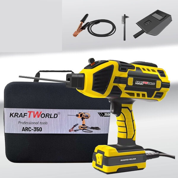 Инверторен Заваръчен Апарат Тип Пистолет ARC-350A KRAFTWORLD