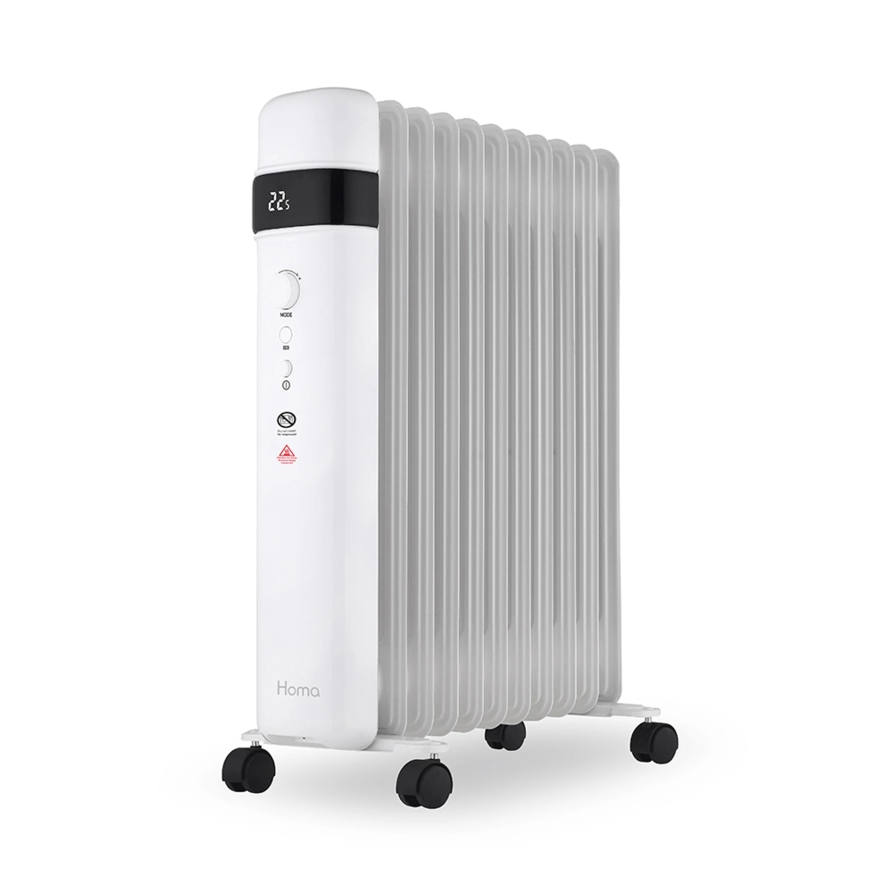 Маслен Радиатор Homa HF-27DW, 2500W с Дигитален Дисплей и Wi-Fi