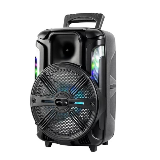Караоке Тонколона KTS-1175 с Микрофон, LED Осветление и Bluetooth 120W 8”