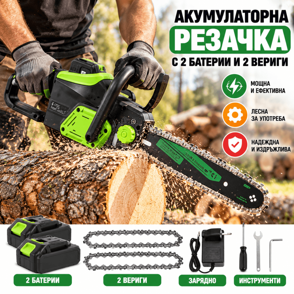 Акумулаторна Резачка за Дърва