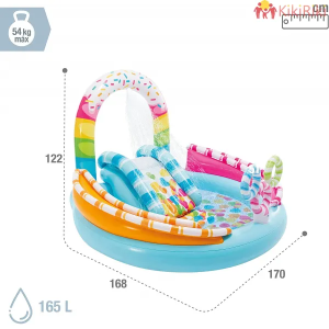 Детски Център за Игра с Пързалка Intex Candy Zone