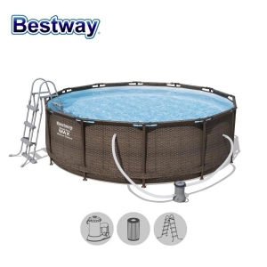 БАСЕЙН СГЛОБЯЕМ BESTWAY Steel ProMax 56709 С ПОМПА 366×100см