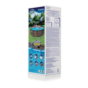 БАСЕЙН СГЛОБЯЕМ BESTWAY Steel ProMax 56709 С ПОМПА 366×100см