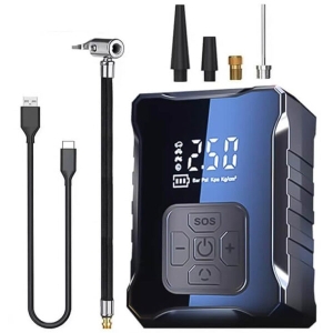 2 в 1 Компресор с LED Екран и Преносима Батерия Power Bank 4000 mAh
