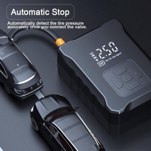 2 в 1 Компресор с LED Екран и Преносима Батерия Power Bank 4000 mAh