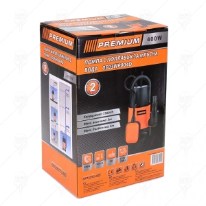 ЕЛЕКТРИЧЕСКА ПОМПА С ПОПЛАВЪК 400W PREMIUM