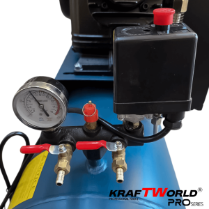 Трибутален Въздушен Компресор 100L, 4HP, 8 bar KRAFT WORLD PRO