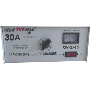 Зарядно Устройство KraftWorld 30A, за Акумулатори 6V и 12V