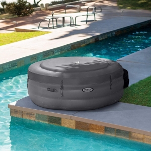Intex SimpleSpa – Надуваемо Джакузи Ø196 см за 4 души с масажна система и отопление