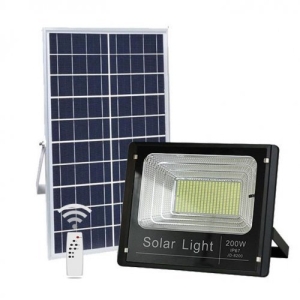 LED Прожектор 200W със Соларен Панел и Дистанционно