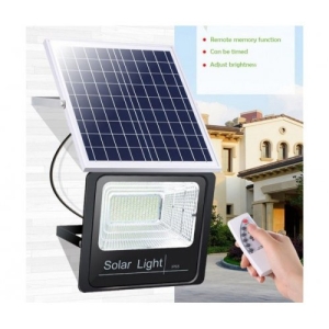 LED Прожектор 200W със Соларен Панел и Дистанционно