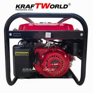 Четиритактов Бензинов Генератор за Ток 4.5 kW - Монофазен Агрегат KRAFT WORLD