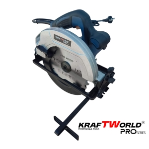 Електрически Ръчен Циркуляр 1600 W, Диск 190mm, Регулируем Ъгъл 45 KRAFT WORLD