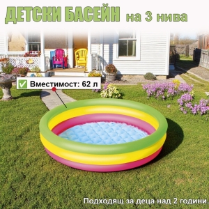 Надуваем Басейн BESTWAY 51104 102см на Три Нива