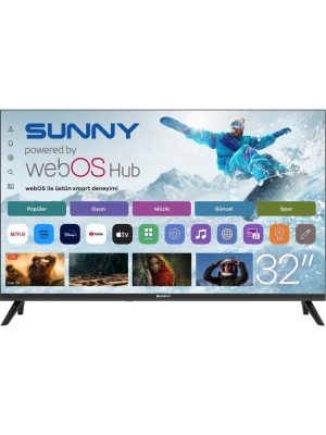 Телевизор Sunny SN32HMLN-W02S, 32″, Smart, WebOS, DVB-T2/C/S2