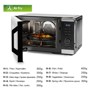 Микровълнова Фурна 5в1 MUHLER MO-979 Air Plus, 27L, Черна, Дигитална