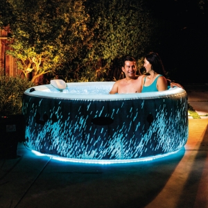 Надуваемо Светещо Джакузи Intex Glow Deluxe 28494NP ø196х71см 795л