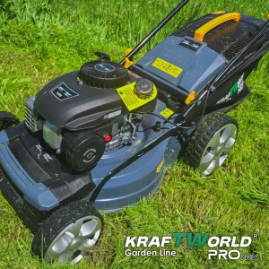 Самоходна Бензинова Косачка 4000W с 5 Функции и Кош 65L