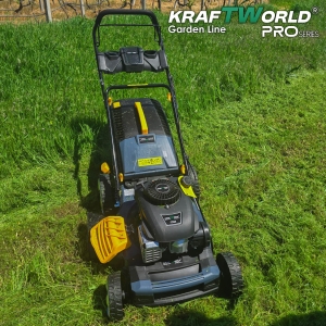 Самоходна Бензинова Косачка 4000W с 5 Функции и Кош 65L