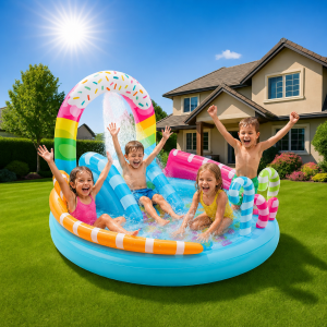 Детски Център за Игра с Пързалка Intex Candy Zone